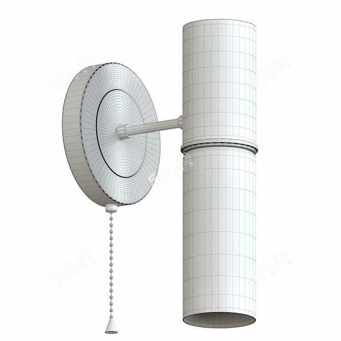 Industrial Style Wall Sconce 3D model image 2
