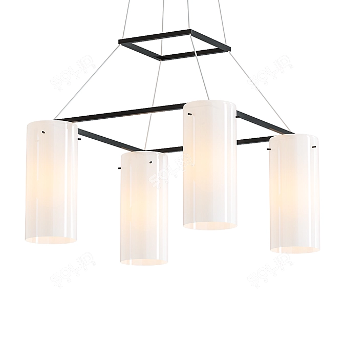 Italian Luxury Suspension Chandelier 3D model image 1