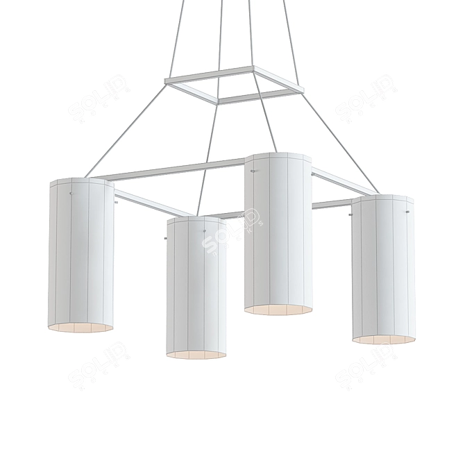 Italian Luxury Suspension Chandelier 3D model image 2