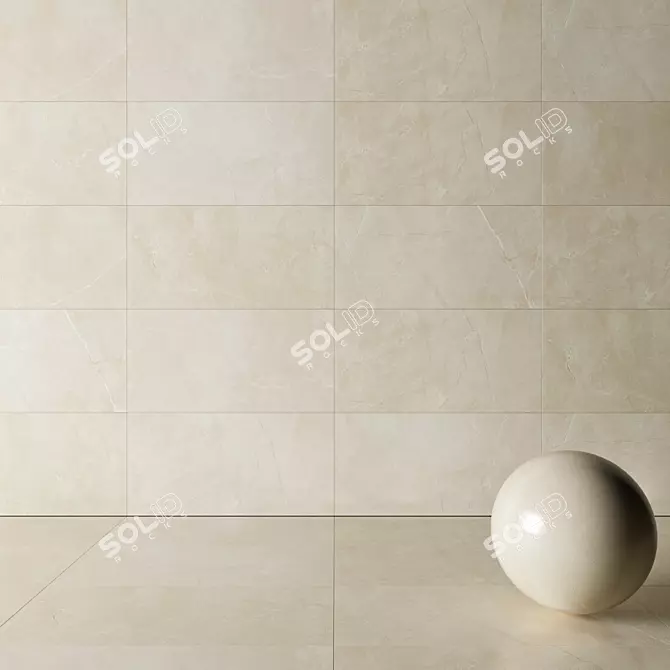 Pulpis Beige: HD Textures for Wall & Floor 3D model image 3