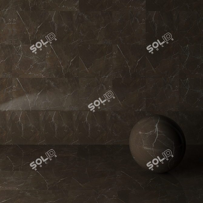 Premium Pulpis Gris: HD Textured Wall & Floor 3D model image 3