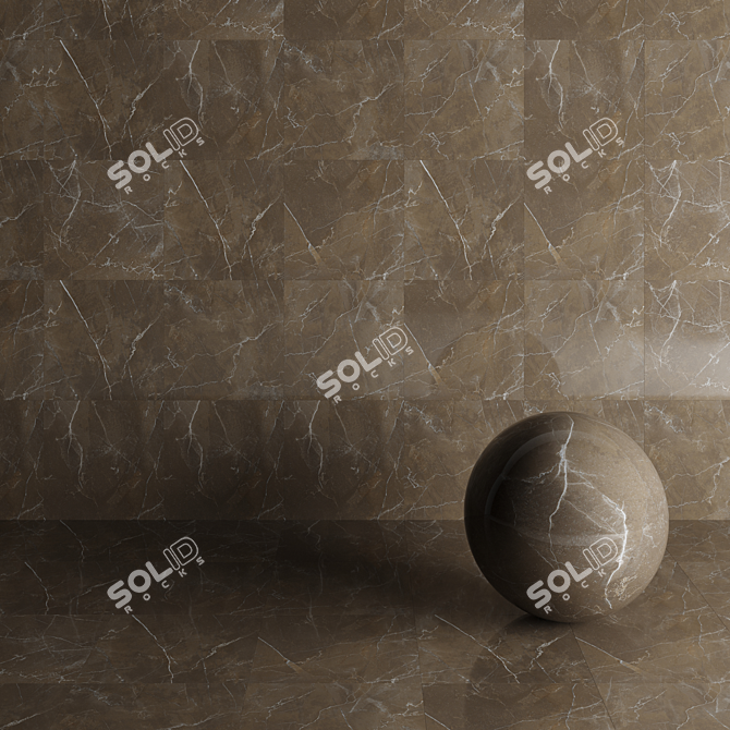 Premium Pulpis Gris: HD Textured Wall & Floor 3D model image 4