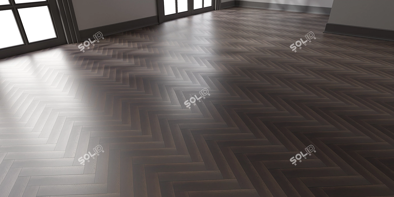 Seamless Wood Parquet: Diesel Living | 2 Styles | 4K 3D model image 2