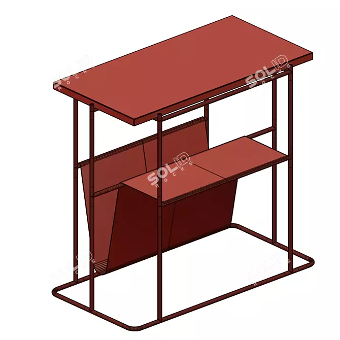 Elegant Paris Side Table: Compact, Stylish & Functional 3D model image 2
