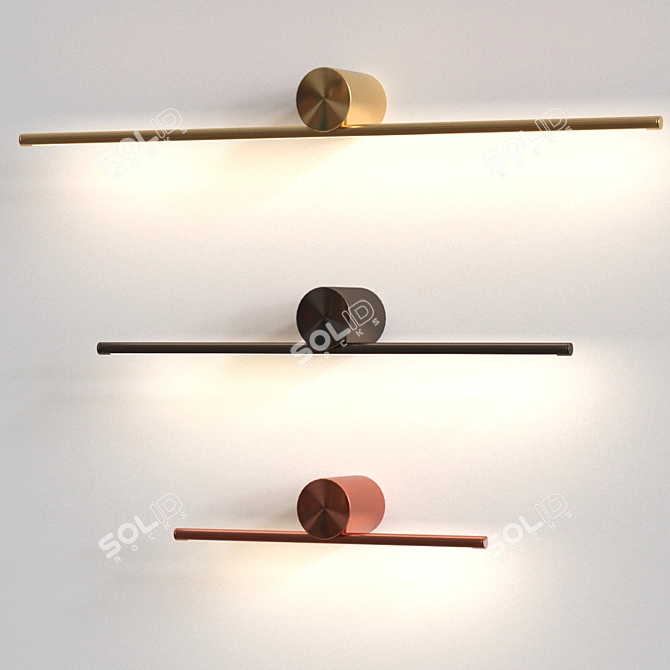 Sleek Breeze Pendant Lamp 3D model image 4