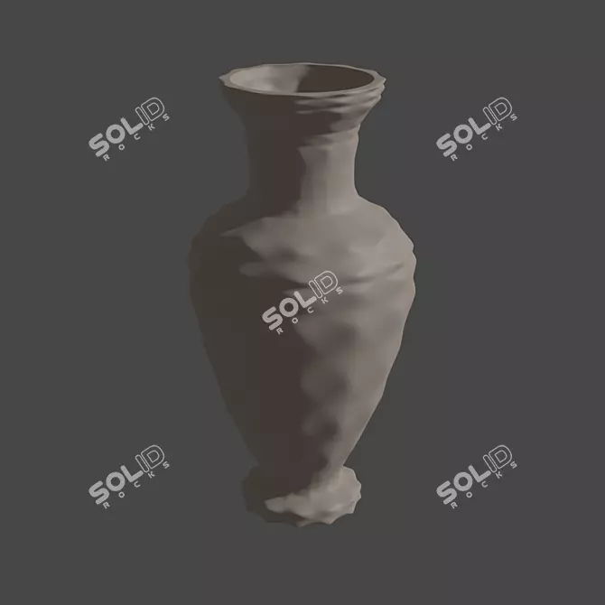 Patterned Vase: Stunning Interior Decor 3D model image 1