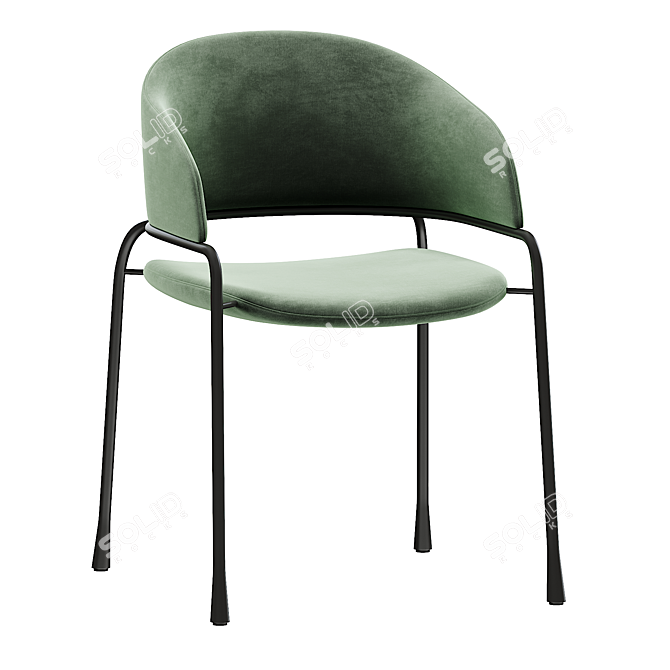 Potocco FAST Designer Dining Chair 3D model image 3