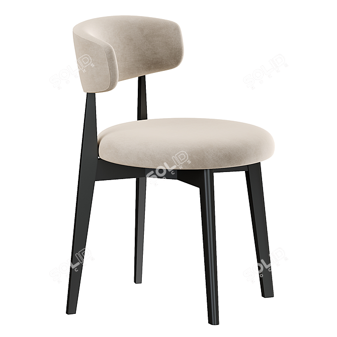 Elegant Calligaris Talks Chair 3D model image 2