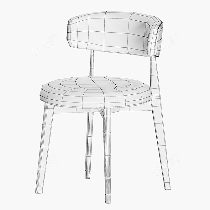 Elegant Calligaris Talks Chair 3D model image 6