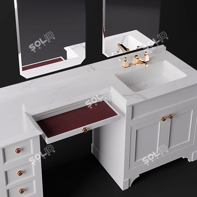 Season Vanity Mobile Portalavabo by Devon & Devon 3D model image 2