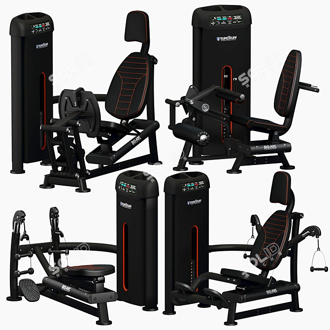 Tuffstuff-inspired Gym Equipment 3D model image 1