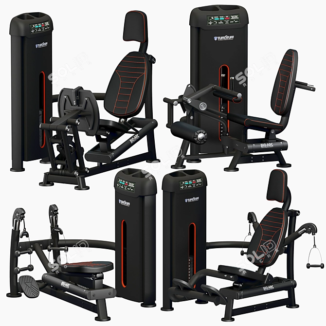 Tuffstuff-inspired Gym Equipment 3D model image 7