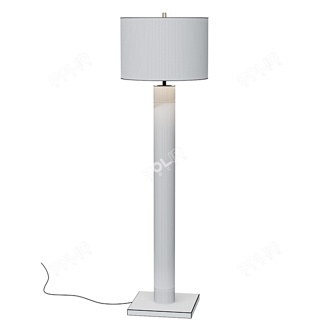 Avenue Brass Floor Lamp 3D model image 2