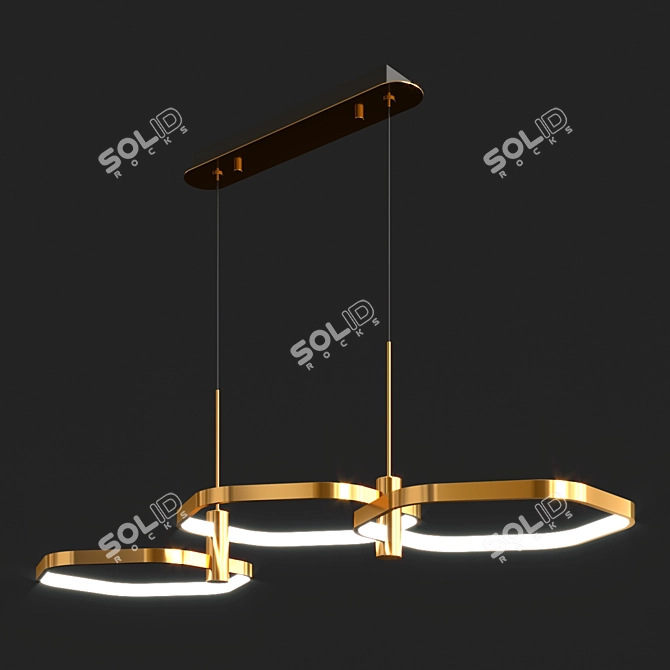 Elegant RAGNIL Chandelier 3D model image 2