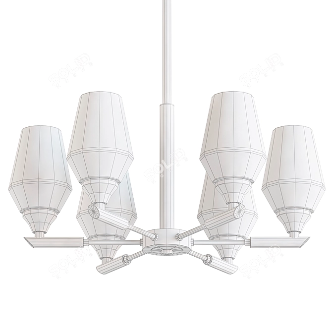 Elevated Elegance Ceiling Chandelier 3D model image 2