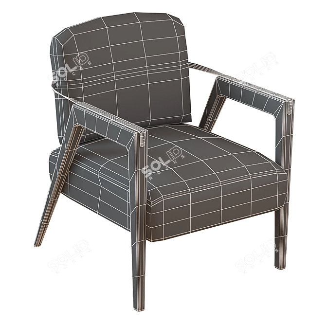 Luxury Aston Martin Armchair 3D model image 3