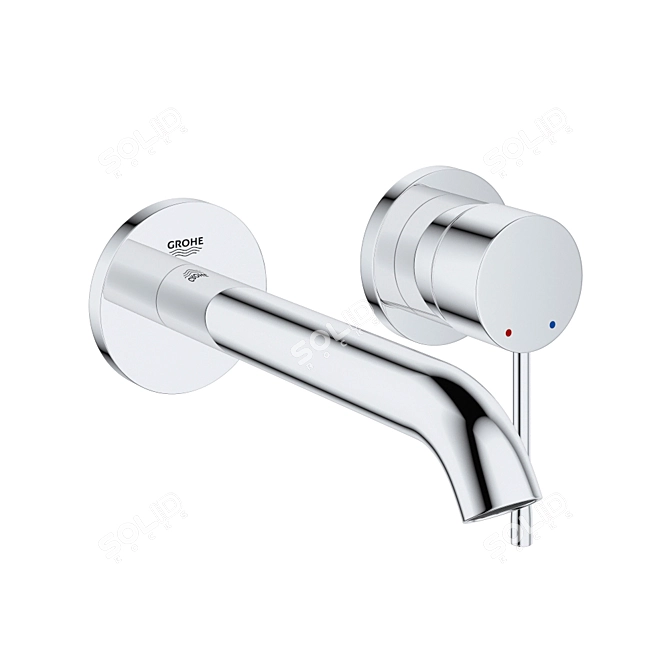 Essence Mixer Taps: Perfect for Baths & Sinks 3D model image 3