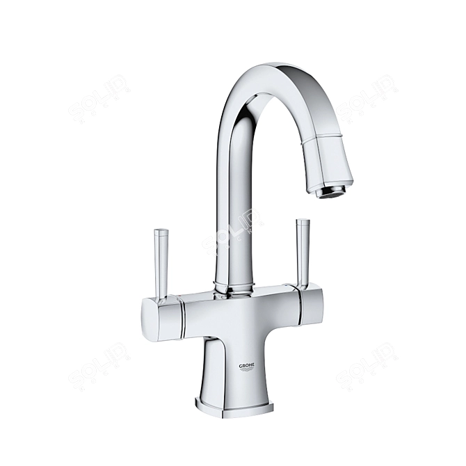 Elegant Grohe Grandera Mixer Set 3D model image 2