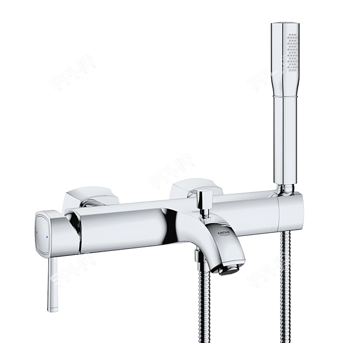 Elegant Grohe Grandera Mixer Set 3D model image 4