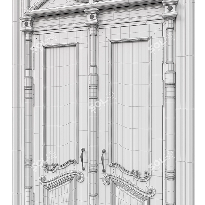 Classic 3D Door - 1800mm x 4300mm 3D model image 6