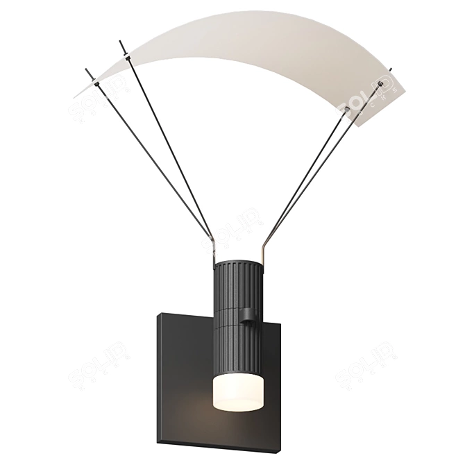 Adventure Parachute LED Wall Sconce 3D model image 1