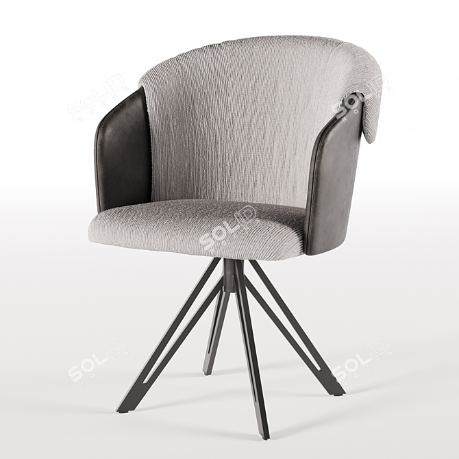 Duke Armchair: Cozy & Stylish 3D model image 1