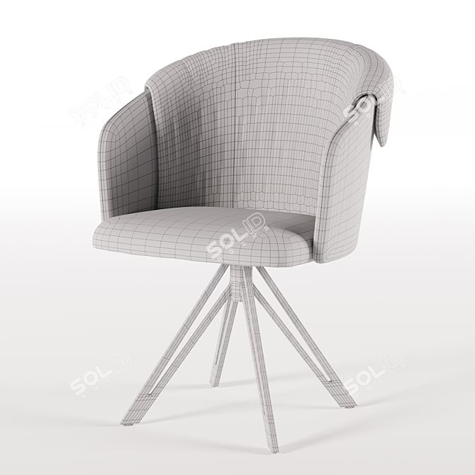 Duke Armchair: Cozy & Stylish 3D model image 5