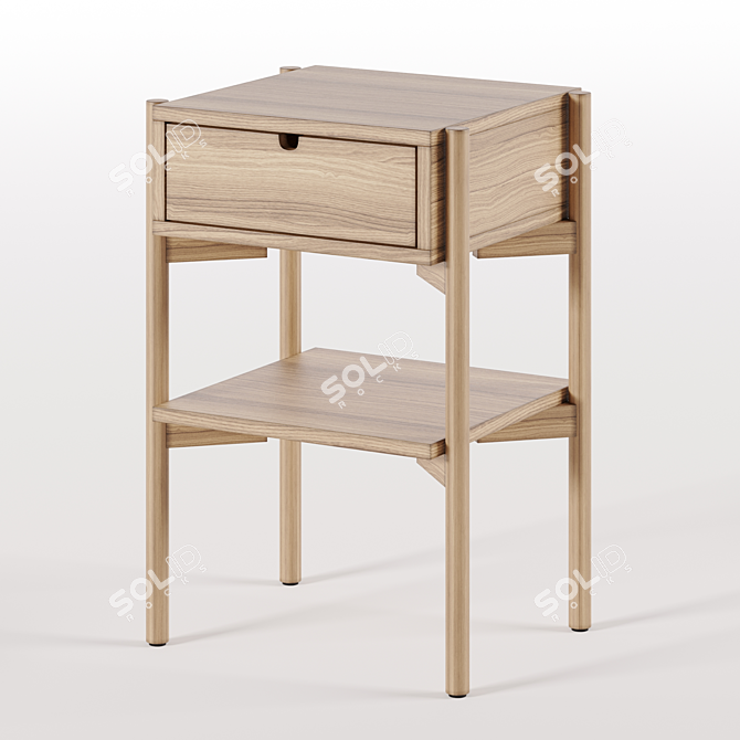 Scandinavian Simplistic Charm - DALBY Bedside Table by JYSK 3D model image 1