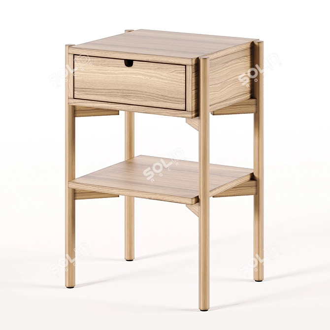 Scandinavian Simplistic Charm - DALBY Bedside Table by JYSK 3D model image 4