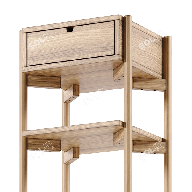 Scandinavian Simplistic Charm - DALBY Bedside Table by JYSK 3D model image 5