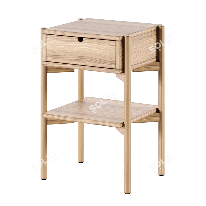 Scandinavian Simplistic Charm - DALBY Bedside Table by JYSK 3D model image 9