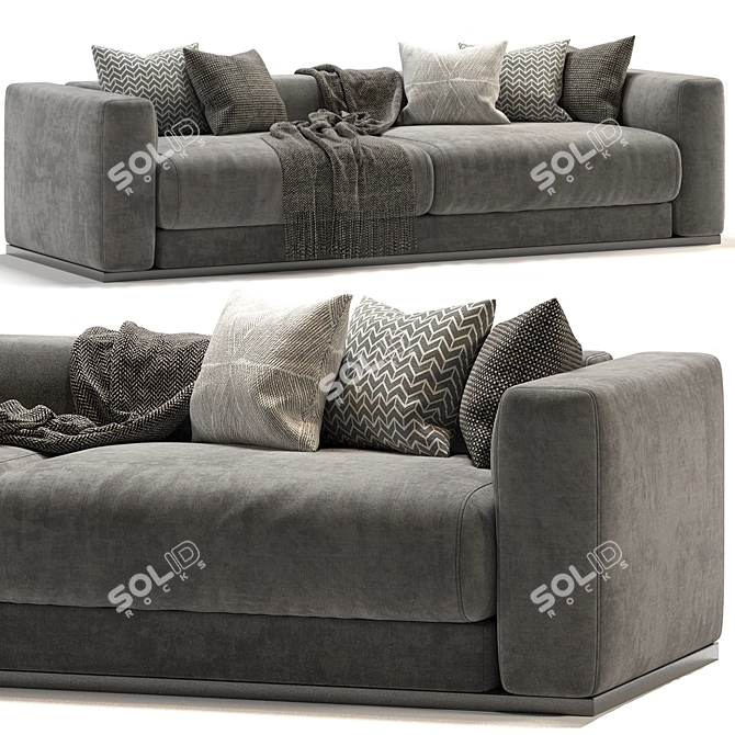 Lario Flexform Double: Stylish and Comfortable 3D model image 2