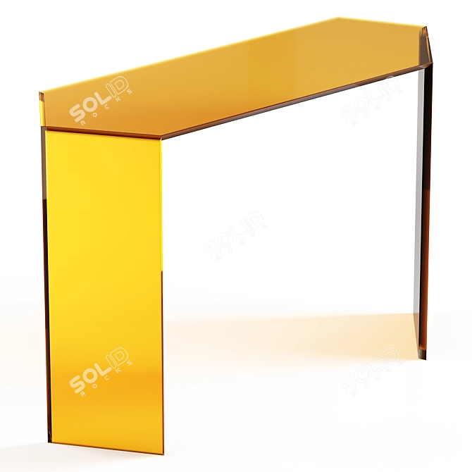 Glas Italia Beveled Glass Side Table 3D model image 1