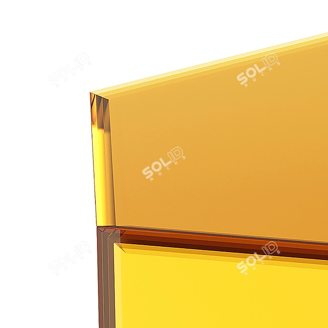 Glas Italia Beveled Glass Side Table 3D model image 2