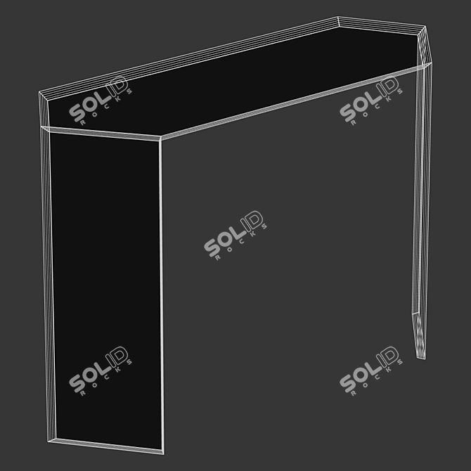 Glas Italia Beveled Glass Side Table 3D model image 3