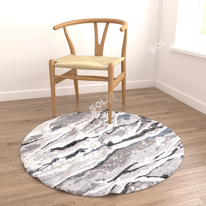 Versatile 3D Rug Set - 8 Dynamic Designs 3D model image 2