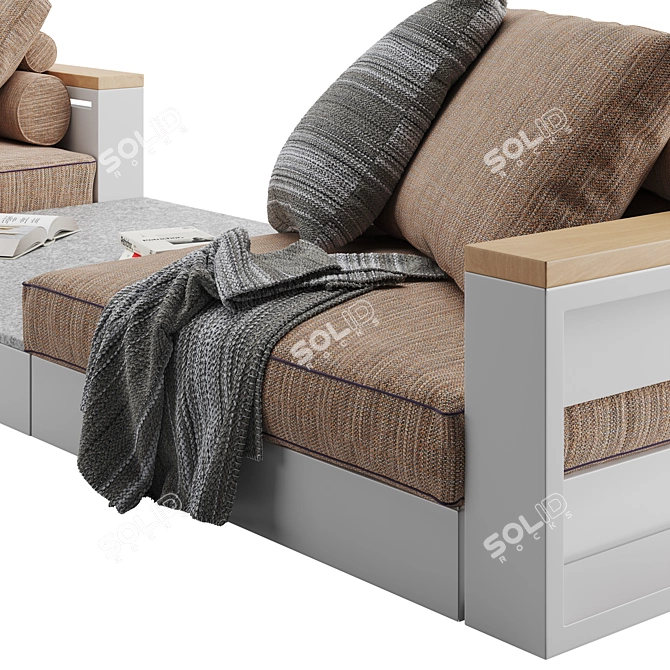 Flexform Freeport Outdoor Sofa - Modern, Stylish and Durable 3D model image 2
