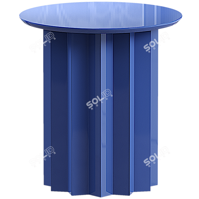 Modern Faceted Hera Side Table 3D model image 1