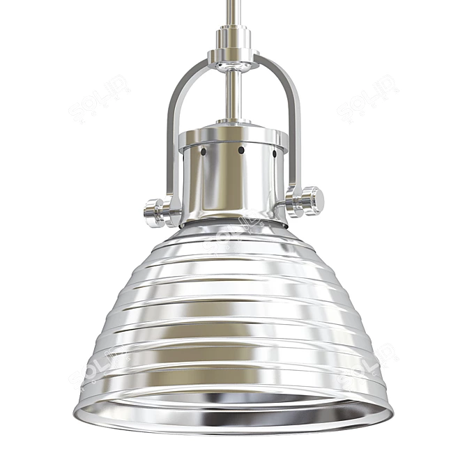 Sleek Dome Pendant 3D model image 1