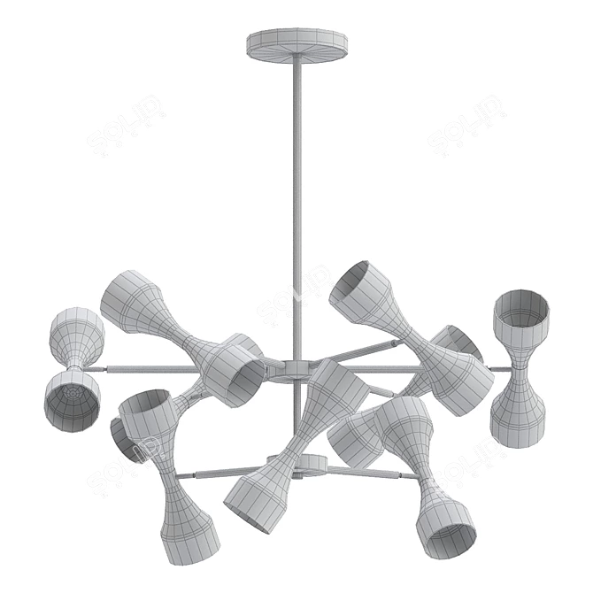 Elegant Eichholtz Cordero Chandelier 3D model image 2