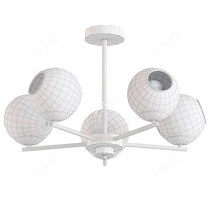 Elegant Lumion Blair Ceiling Chandelier 3D model image 2