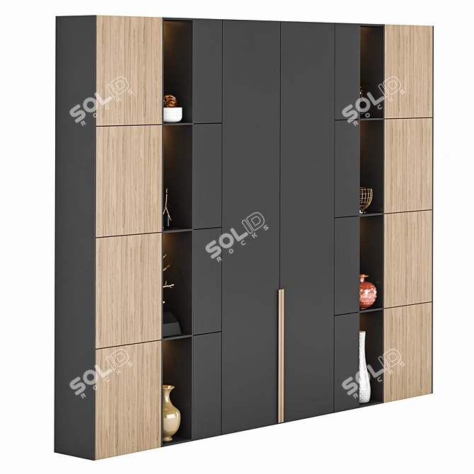 SpaceMaster Wardrobe 370x300x40cm 3D model image 2