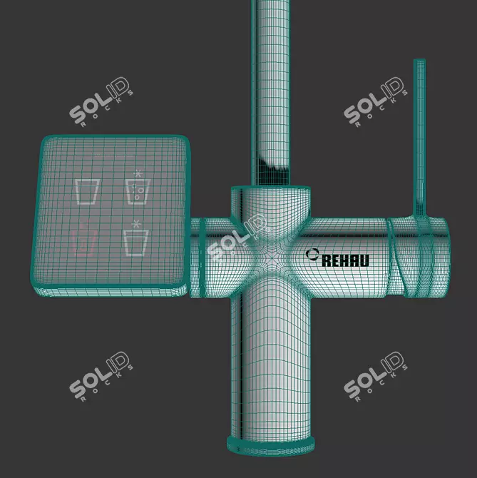 REHAU RE.SOURCE: Premium Stainless Steel Mixer 3D model image 6