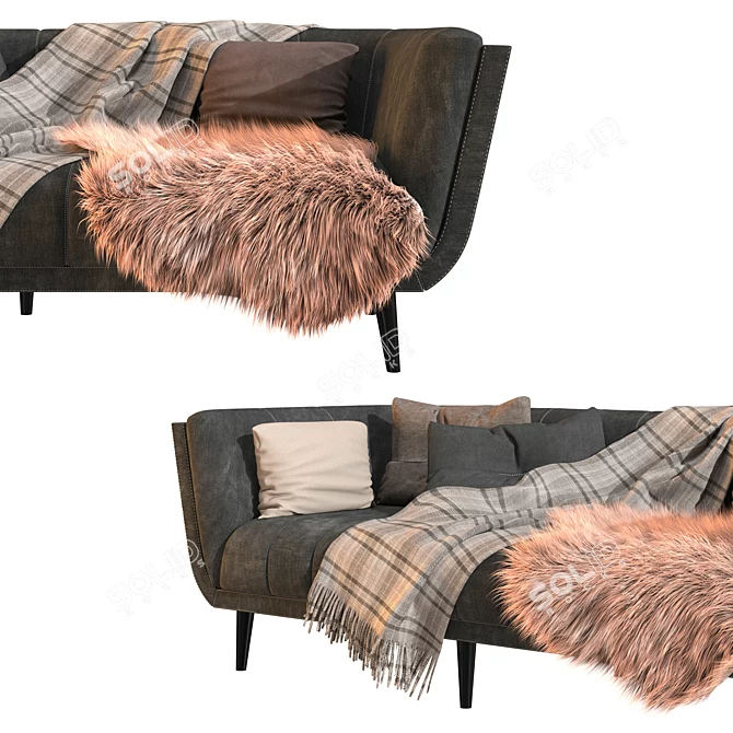 Elegant Tampa Sofa: High-Quality, Modern Design 3D model image 3