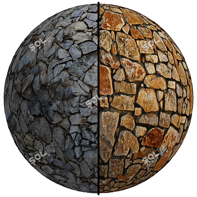 Stone Wall Texture Pack | 4K Seamless 3D model image 1