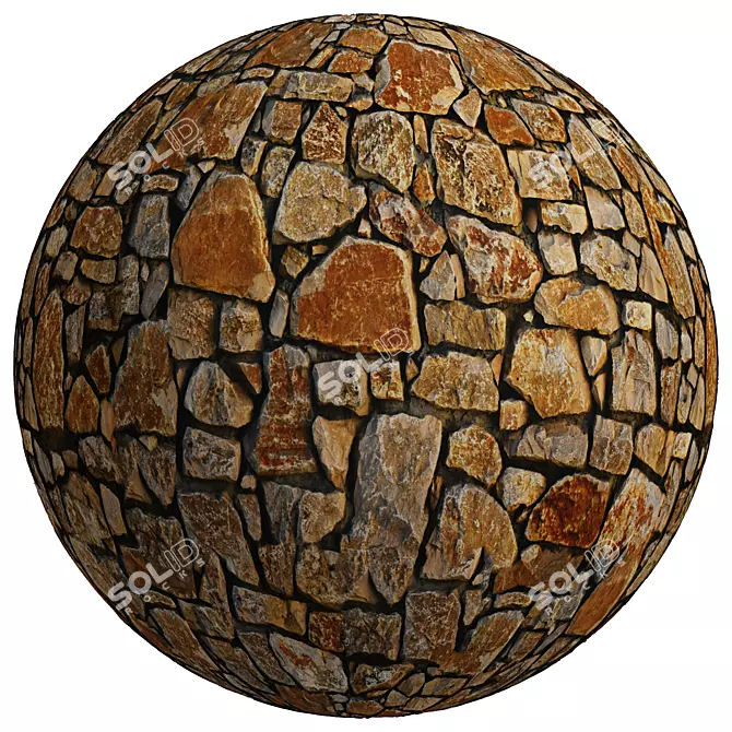 Stone Wall Texture Pack | 4K Seamless 3D model image 2