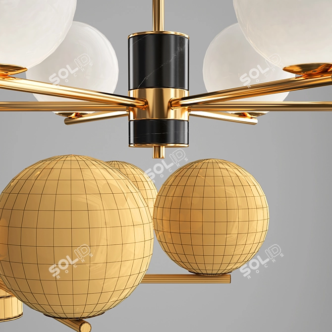 Modern Ceiling Light Fixture, Ø67 Ontario 3D model image 2