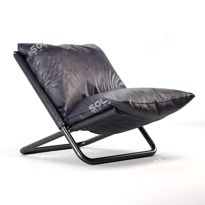 Cross Low Armchair: Geometry, Textures, Materials, UV Mapping 3D model image 4