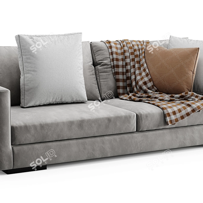 Sleek and Stylish Flexform Sofa 3D model image 2