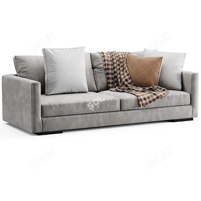 Sleek and Stylish Flexform Sofa 3D model image 3